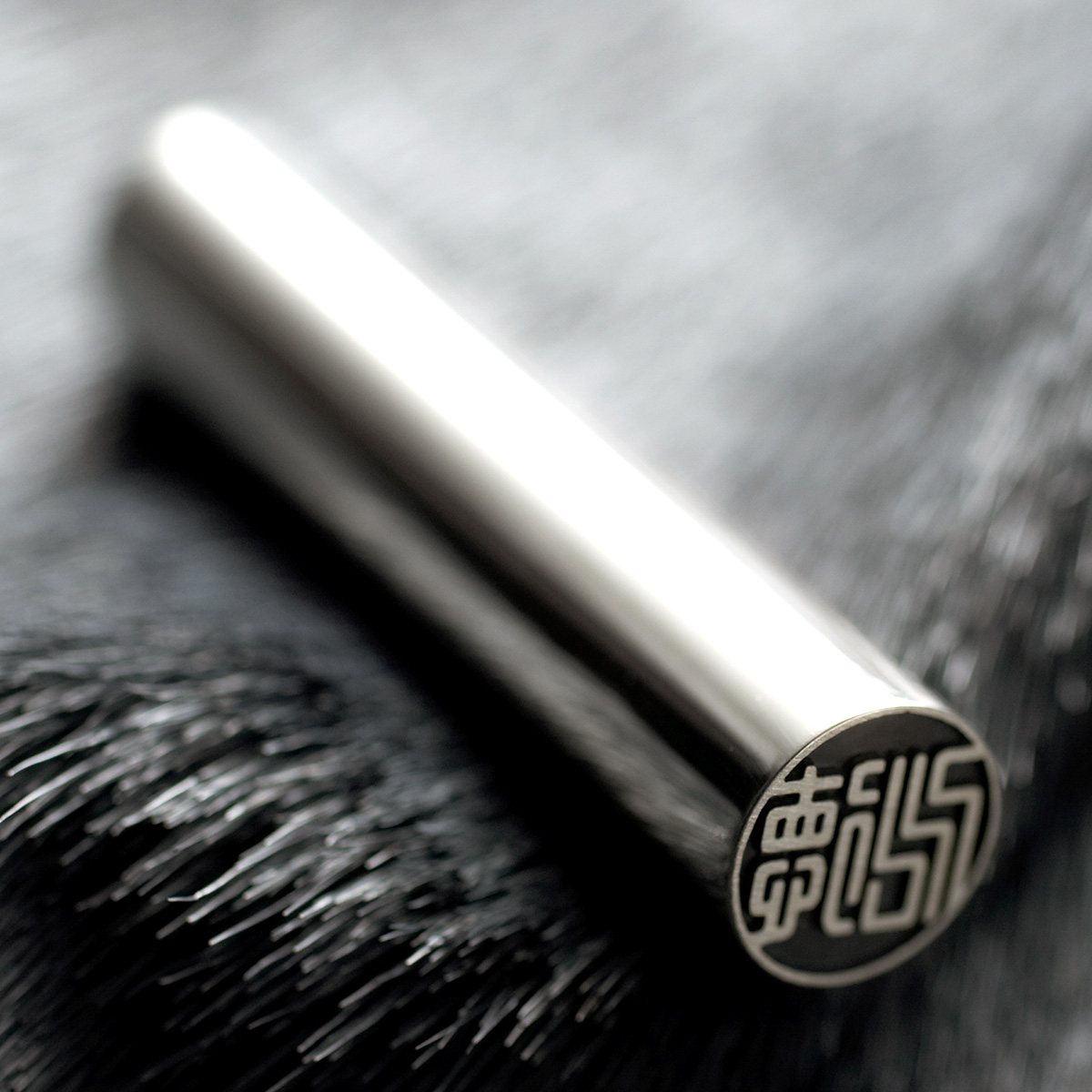 シルバー印鑑 CODE925/銀行印15.0mm【印鑑ケース付】